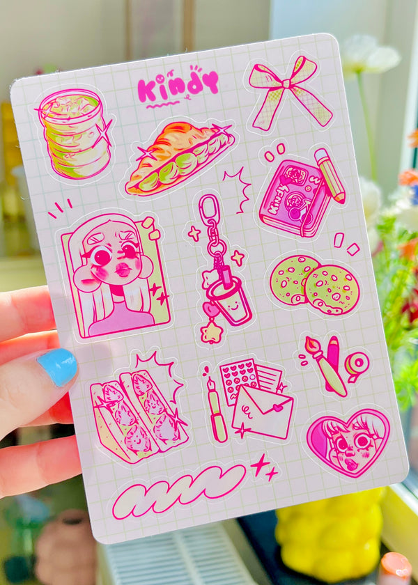 Matcha Girl - Sticker sheet - Secret Shop
