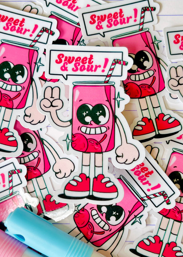 Cherry Cola ✶ Die Cut sticker - preview