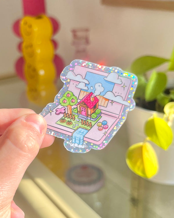 Cute DS ✶ Die Cut Glitter sticker