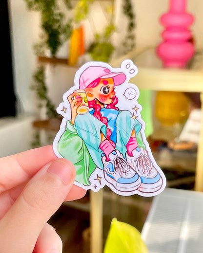 In The clouds - Die Cut sticker