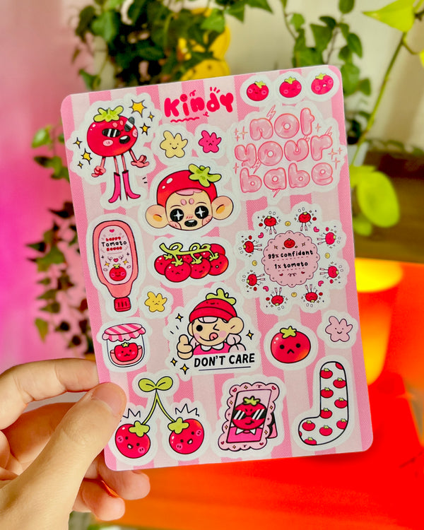 Cherry tomato ✶ Sticker sheet