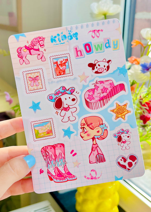 Cowgirl - Sticker sheet - Secret Shop
