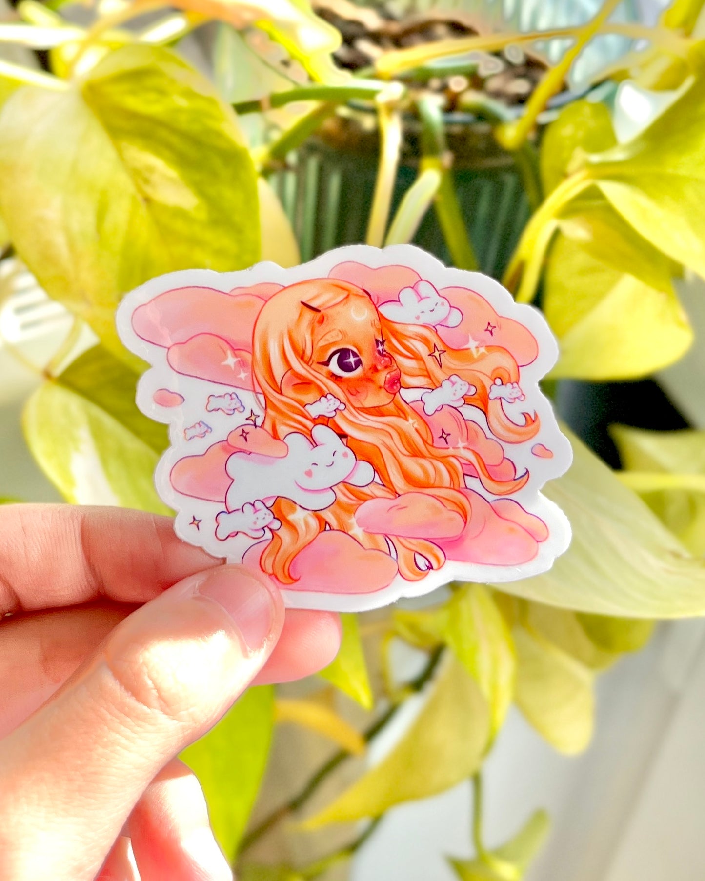 Bunny Clouds - Die Cut sticker