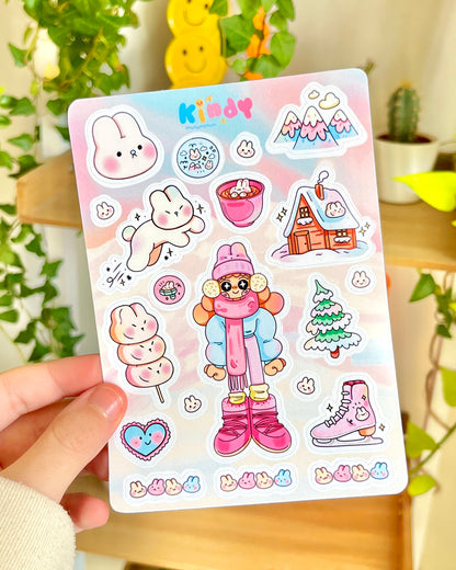 Cotton Candy Winter - Sticker sheet - Secret Shop