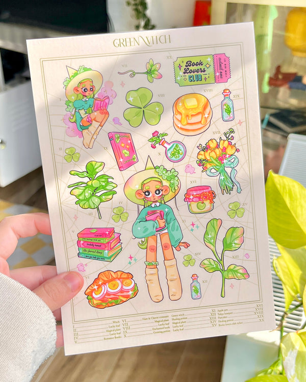 Green Witch - A5 print