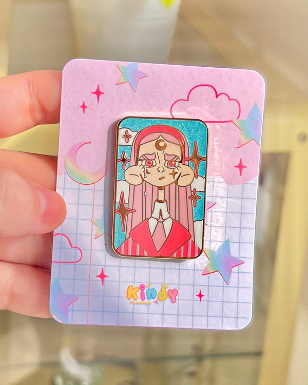Crying over you ✶ Enamel Glitter Pin