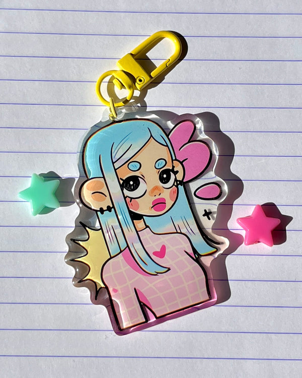 Cute girl ✶ Acrylic Keychain