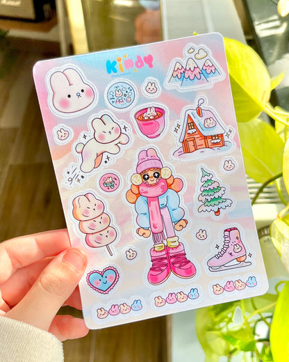 Cotton Candy Winter - Sticker sheet - Secret Shop