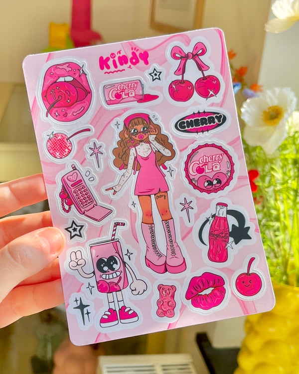 Cherry Cola - Sticker sheet - Secret Shop