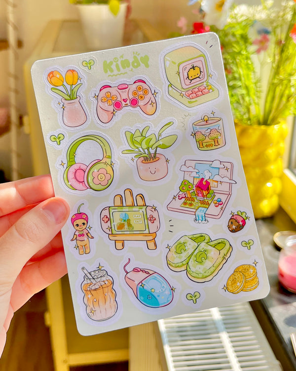 Cozy Gamer - Sticker sheet - Secret Shop