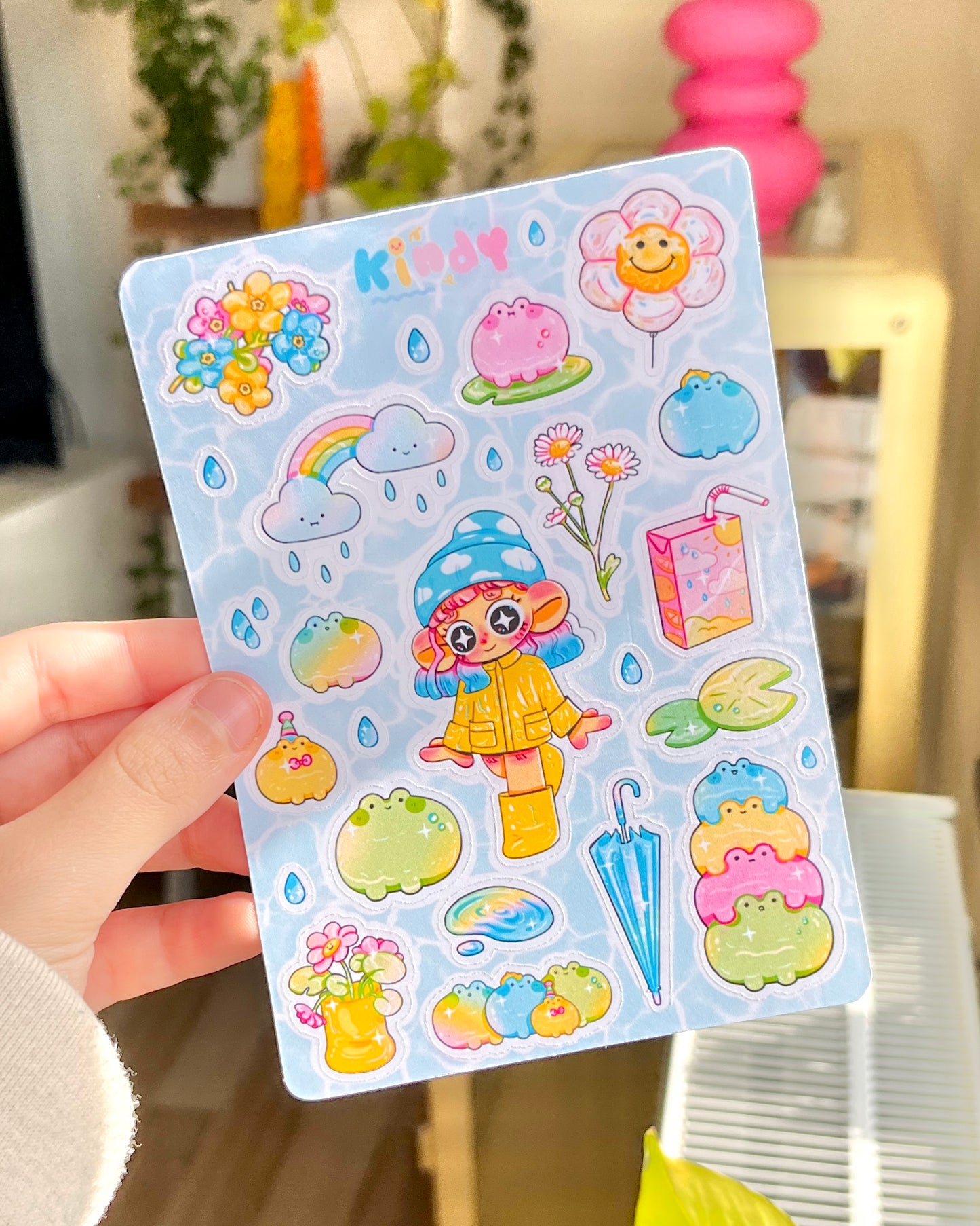 Poppy’s rainy day - Sticker sheet - Secret Shop