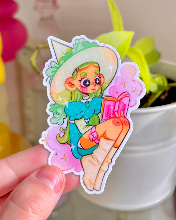 Green Witch ✶ Die Cut sticker