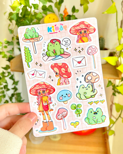 Mushroom Girl - Sticker sheet