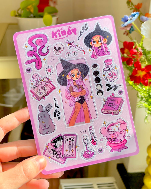 Shadow Witch - Sticker sheet - Secret Shop