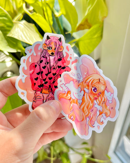 Bunny Clouds - Die Cut sticker