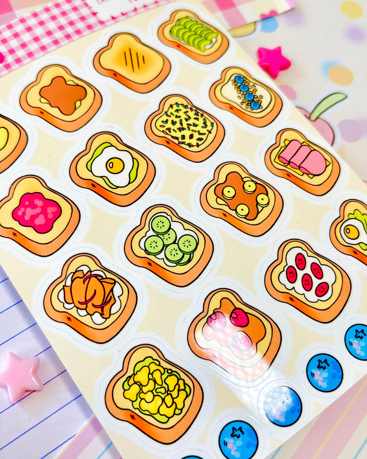 Toasts - Sticker sheet – It’s Kindy