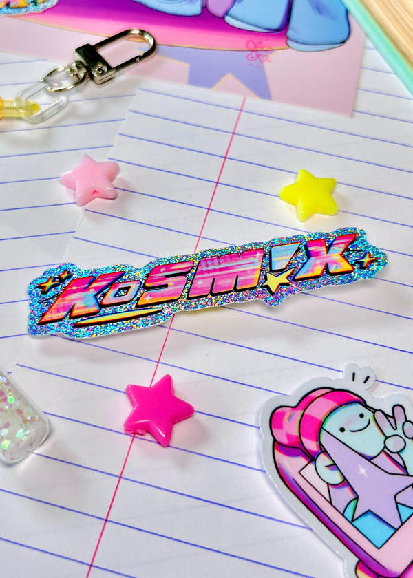 KOSM!X ✶ Glitter die cut sticker
