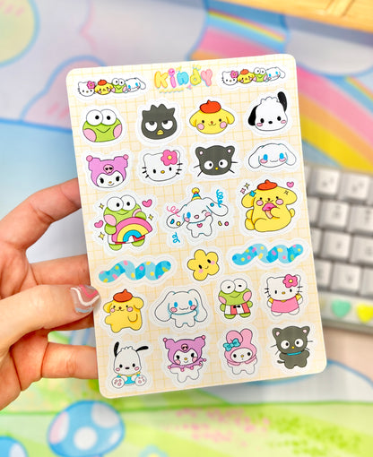 Sanrio Charaters - Sticker sheet