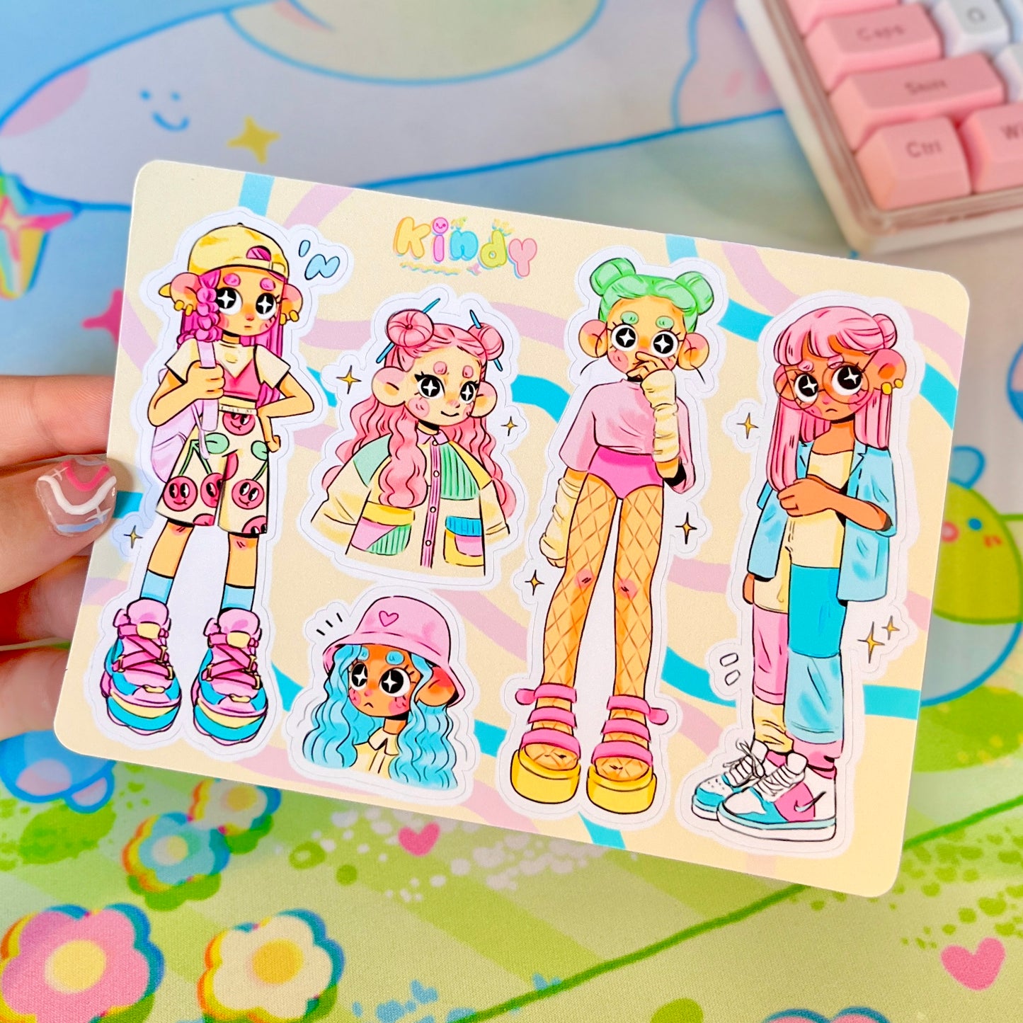 Sketchbook Girls - Sticker sheet