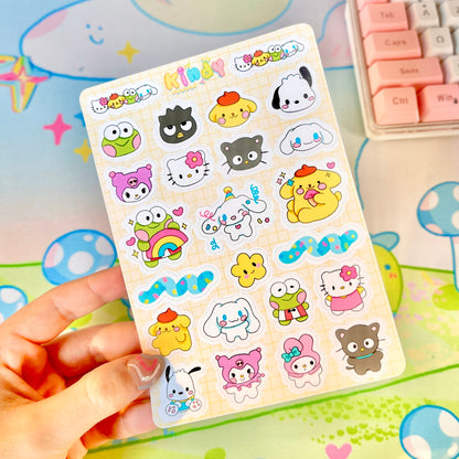 Sanrio Charaters - Sticker sheet