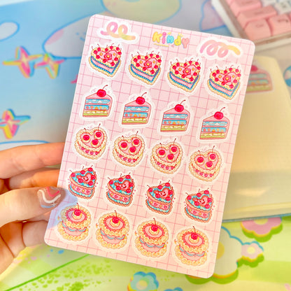 Pretty Cakes - Journaling Sticker sheet