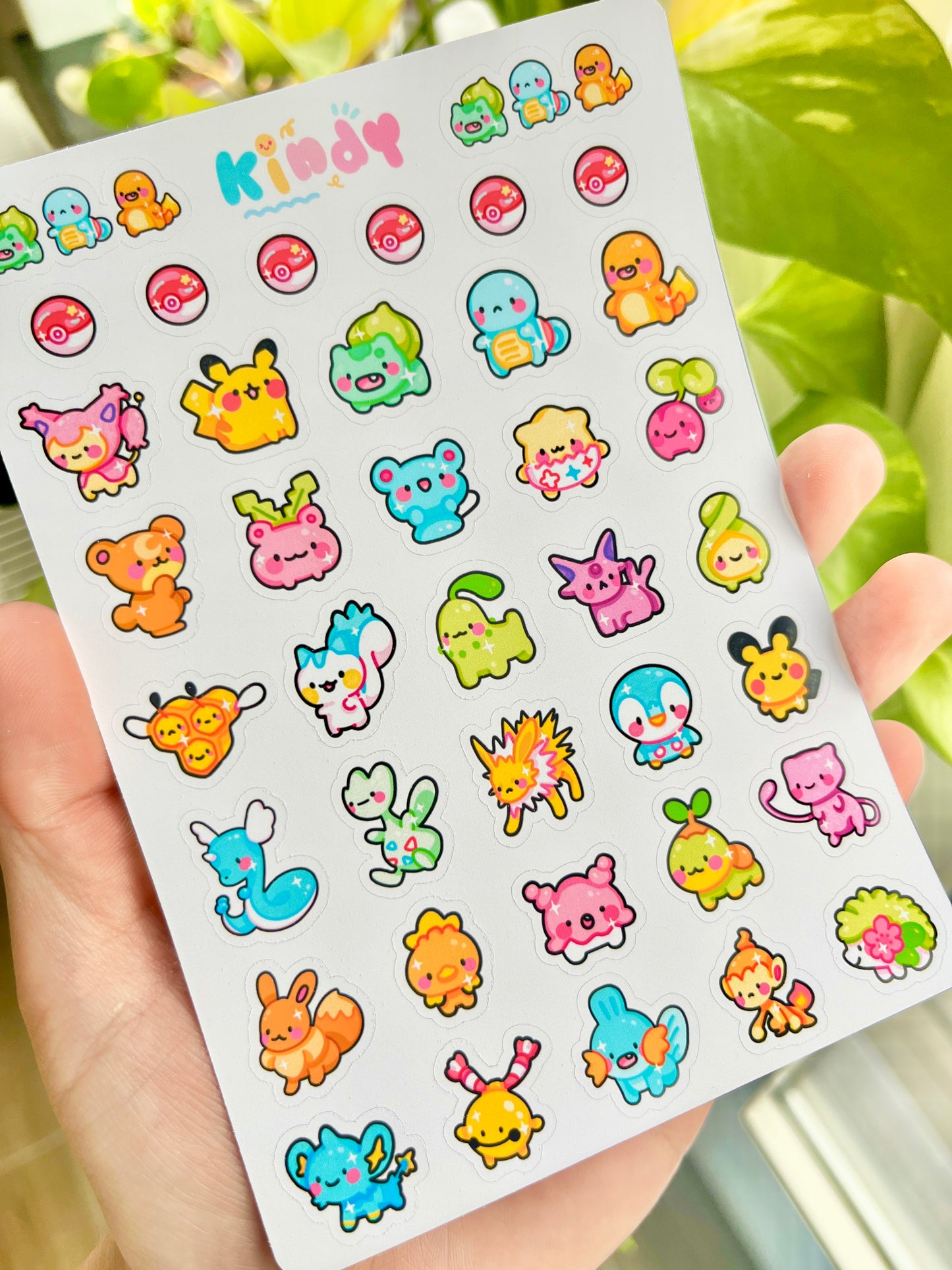 Tiny Pokemon - Sticker sheet