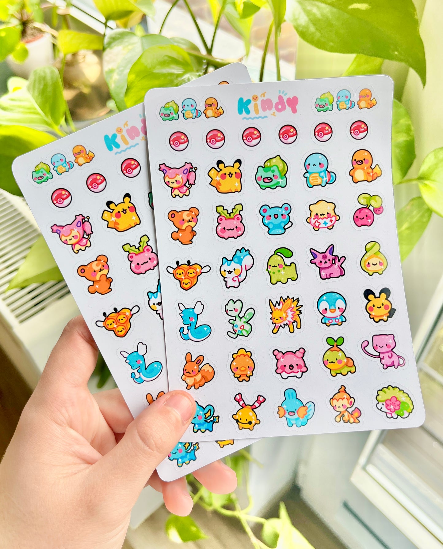 Tiny Pokemon - Sticker sheet