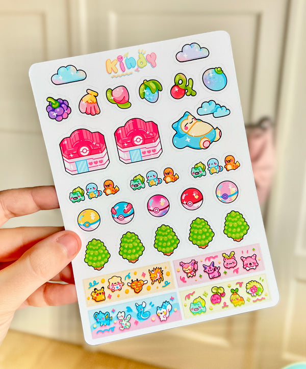 Pokemon Town ✶ Sticker sheet