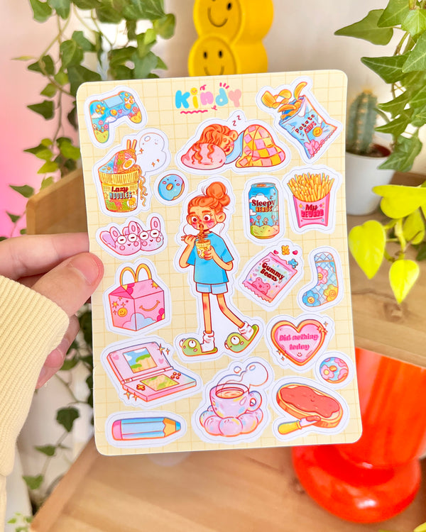 Lazy day ✶ Sticker sheet