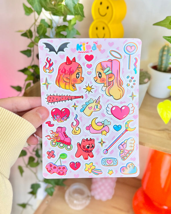 Demon & Angel ✶ Sticker sheet