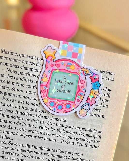 Tamagotchi "Take care of yourself"  - Magnetic Bookmark