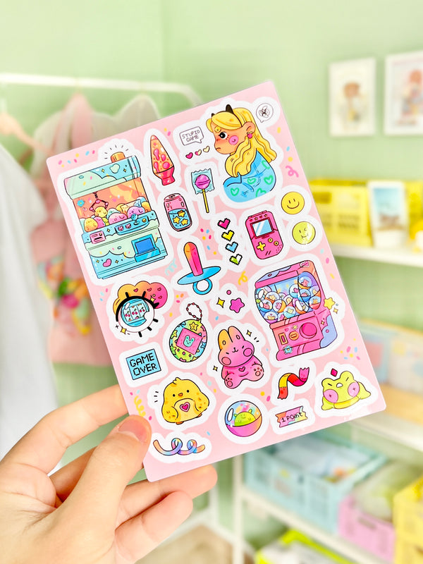 Arcade Games ✶ Sticker sheet