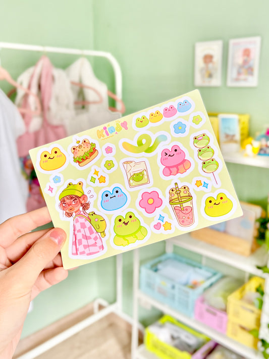 All About Frogs - Sticker sheet