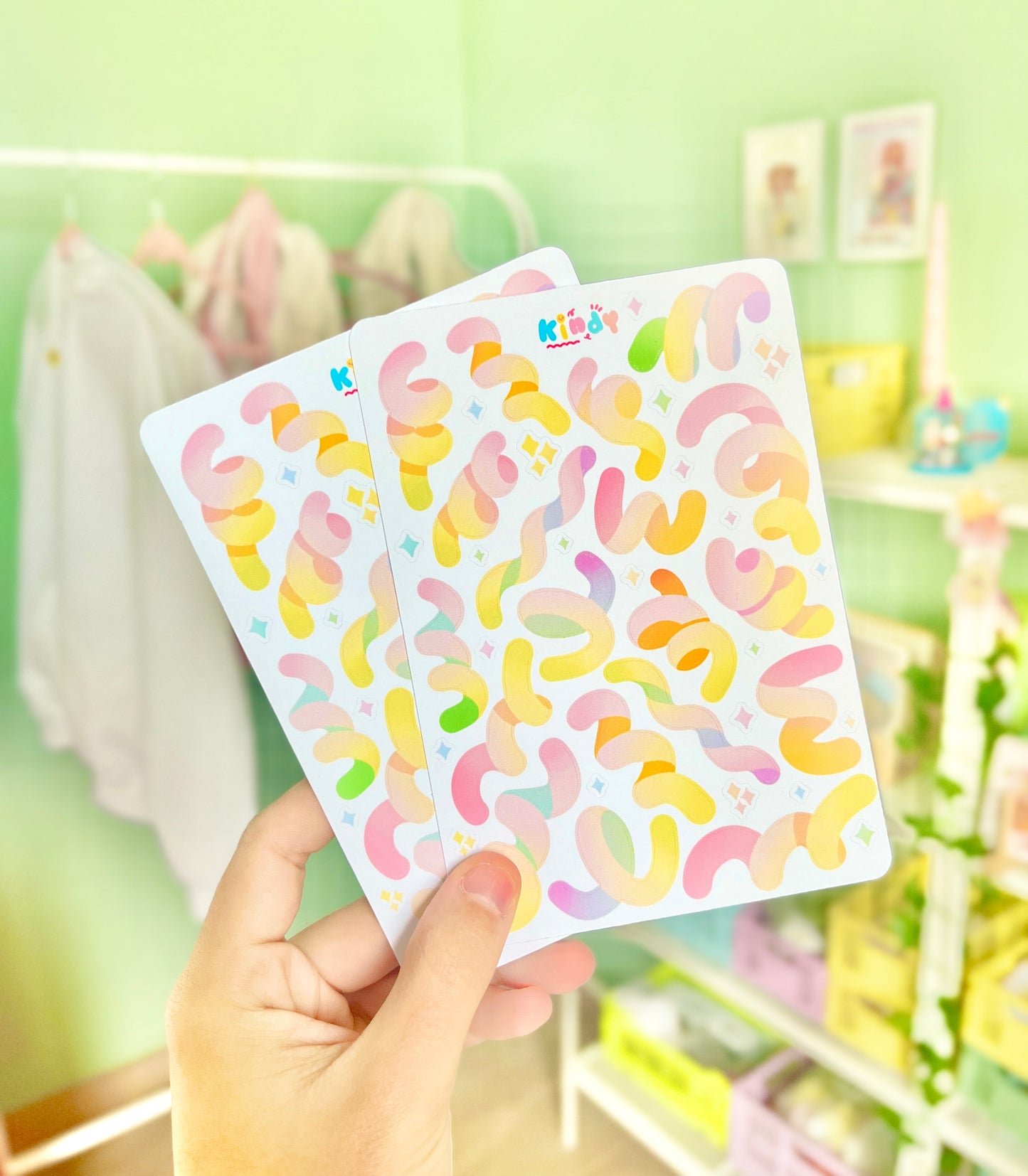 Sunset Confettis - Sticker sheet