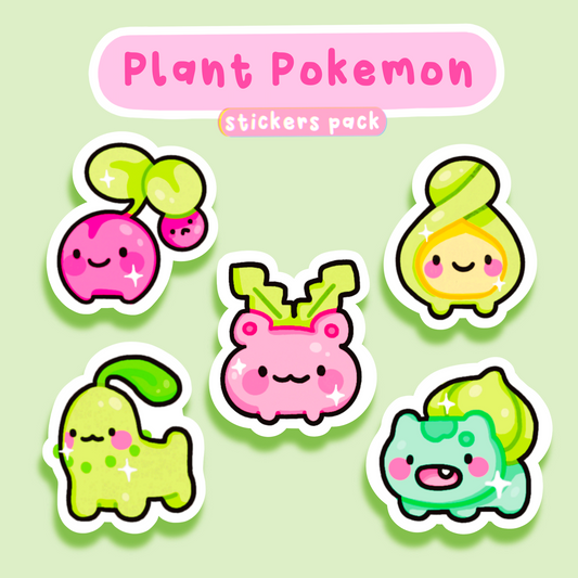 Plant Pokemon - Stickers pack