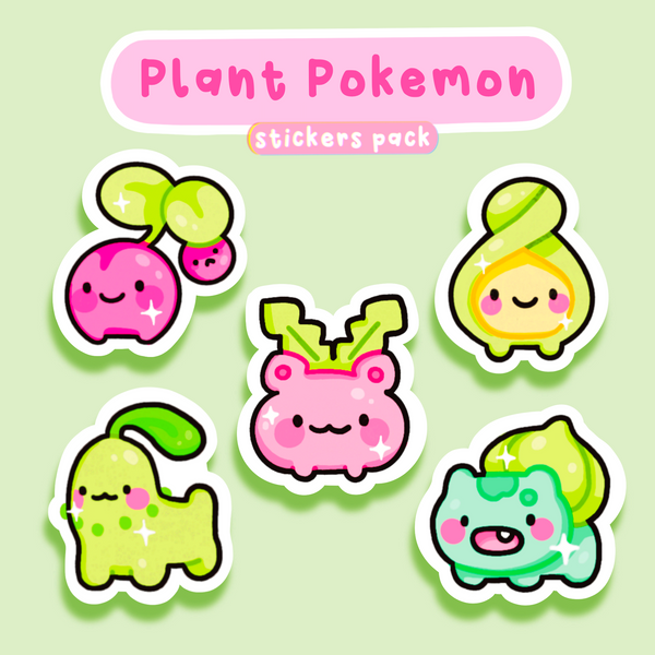 Plant Pokemon - Stickers pack