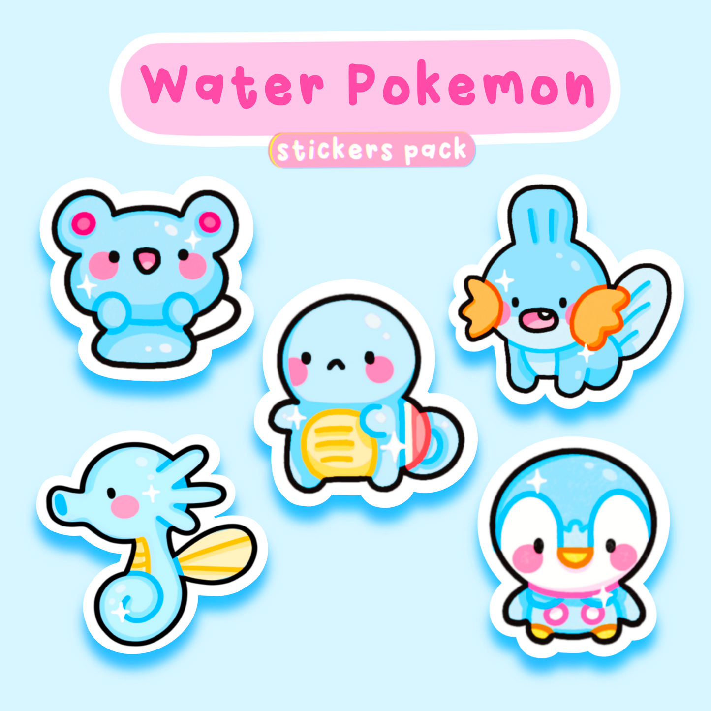 Water Pokemon - Stickers pack